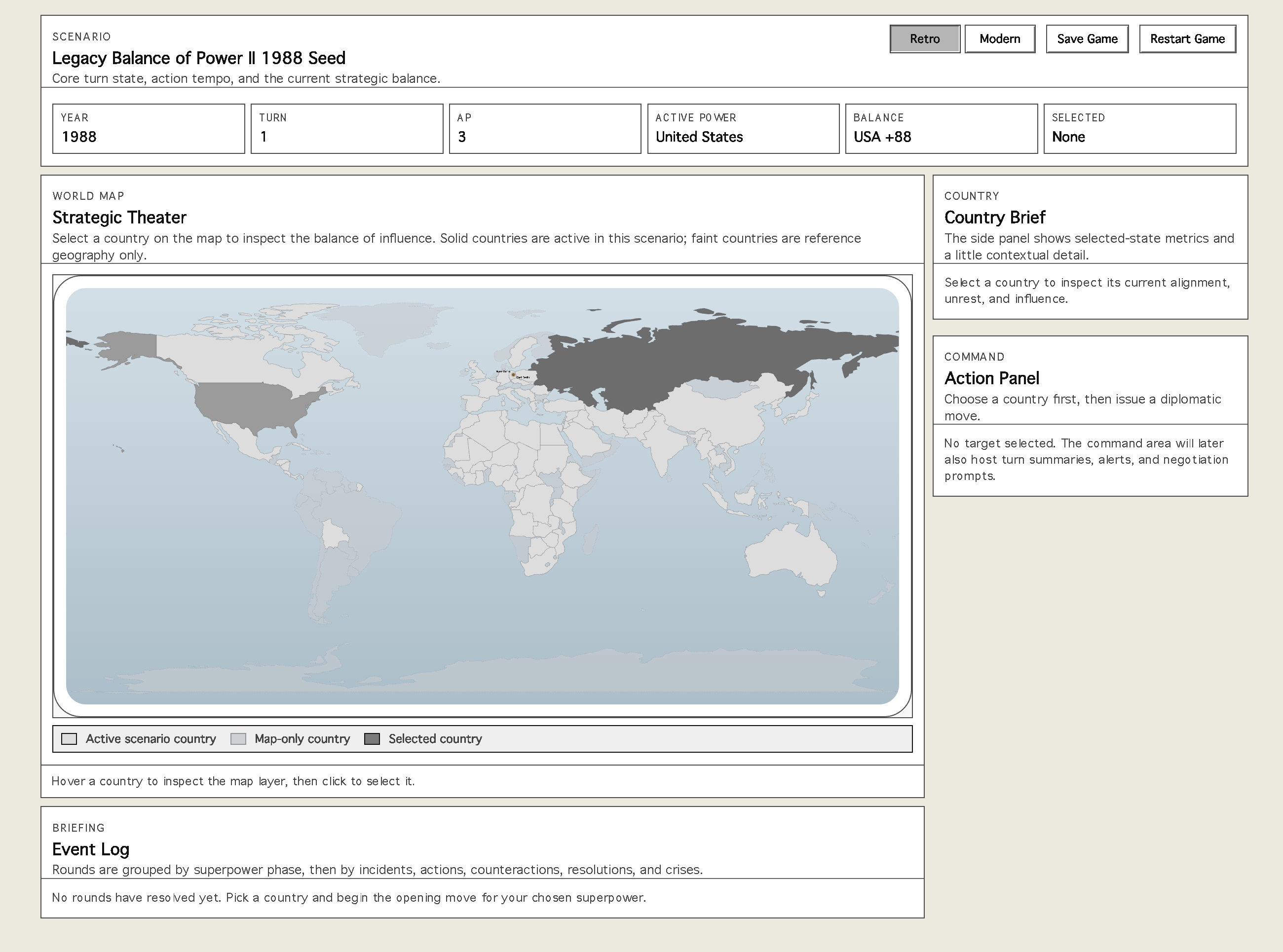 Balance of Power interface screenshot 3